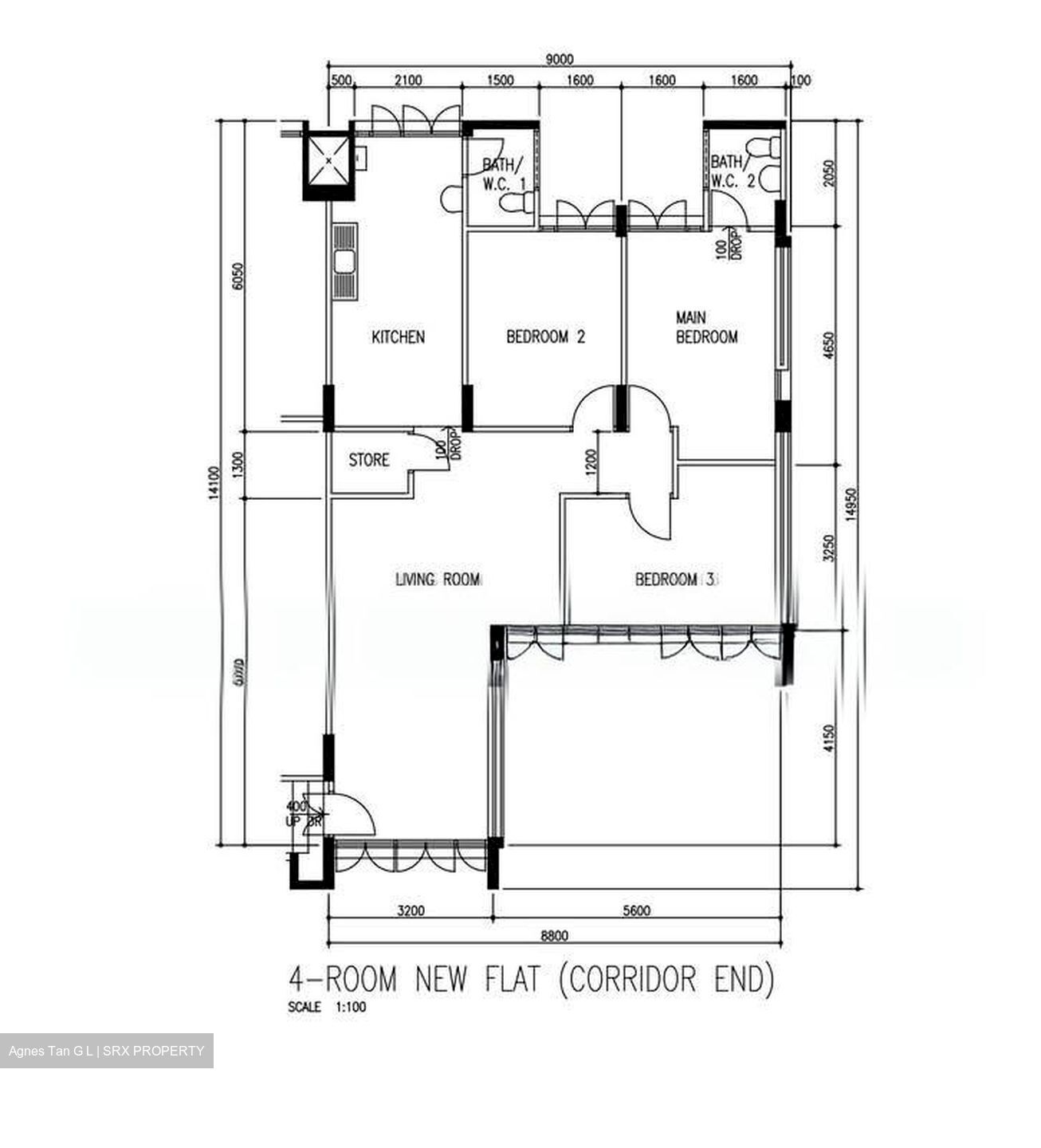 Blk 234 Yishun Street 21 (Yishun), HDB 4 Rooms #599643651